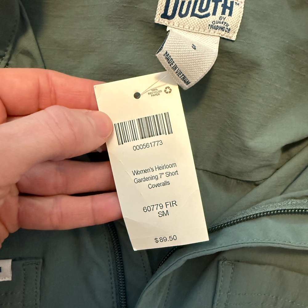 Duluth Trading Co Gardening Coverall Shorts NWT - Picture 3 of 3
